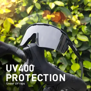 Kapvoe PC Sports Bicycle Unisex Photochromic Riding & Triathlon Eyewear, UV Protection Lens Cycling Glasses for Mountain Bike (MTB)