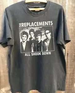 [Sale Up To 50%] The Replacements Shirt, The Replacements Band Charcoal Unisex T-Shirt S-5Xl