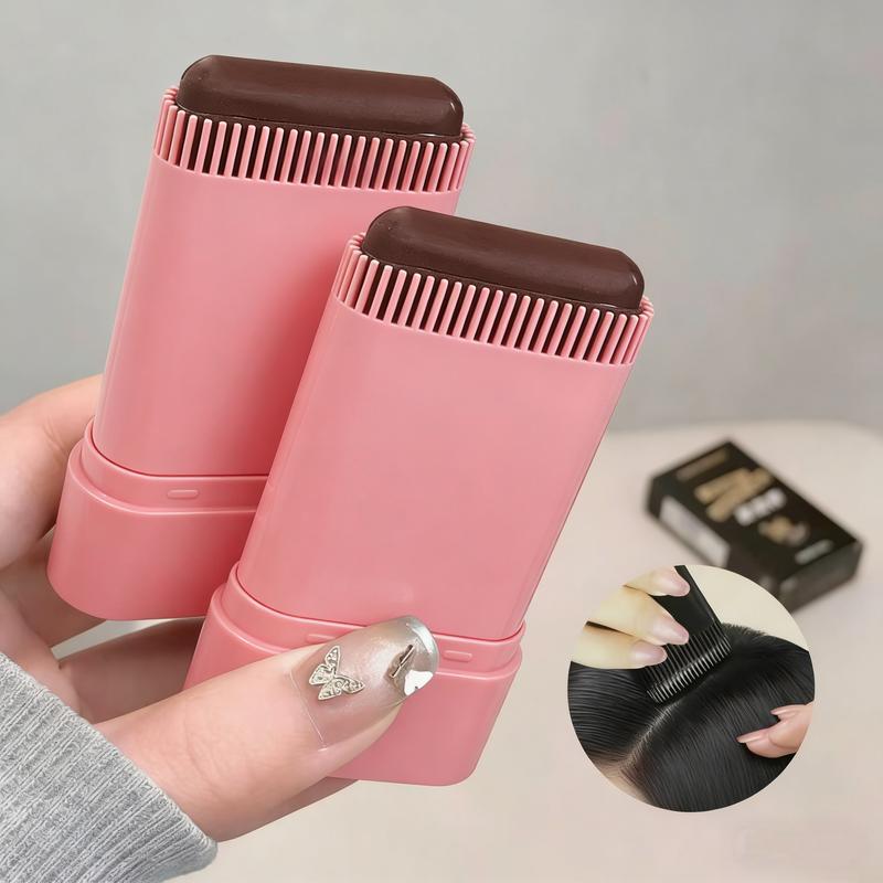 Hair Color Stick,Safe Convenient Comb Hair Dye Cream,Black Portable Hair Colouring,2-in-1 Color Correction Stick with Comb to Cover Gray and White Hair(three color, Black&BROWNISH BLACK &COFFEE COLOR)