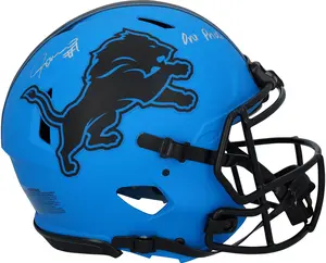 Jameson Williams Detroit Lions Autographed Riddell Rave Speed Authentic Helmet with "One Pride" Inscription - Fanatics Authentic Certified