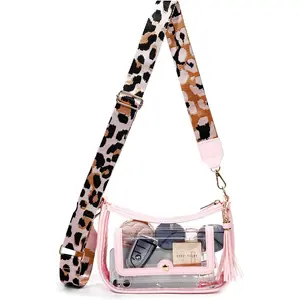 Clear Bag for Stadium Events, Clear Purses for Women, Crossbody Stadium Approved