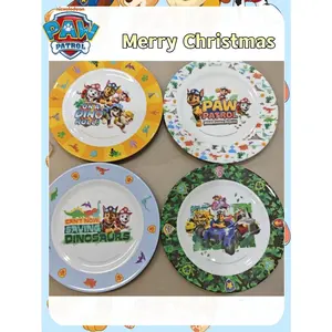 1pc Cartoon Pattern Dinner Plate, affordable price, excellent quality. It is the best holiday gift for your good friends. It can create a party atmosphere and is a perfect party decoration item, room decoration item, Christmas gift, Valentine's Day gift.
