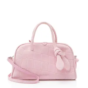 Pre-owned jacquemus Suede Shoulder Bags Croc Embossed Le Turismo Small Bowling Bag