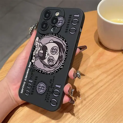Creative Money Pattern Phone Case, Anti-drop Phone Protector Cover, Phone Accessories Compatible with iPhone 6 7 8 X XR XS 11 12 13 14 15 Pro Max