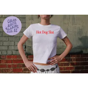 [ Sale Up To 40%] Hot Dog Baby Tee, SNUG FIT, Gifts, Baby Tee , TBaby Tee  for Her, Women, Cute, Trendy