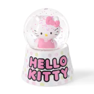 Sanrio Hello Kitty Polka Dots Mini Light-Up Snow Globe | 3 Inches Tall