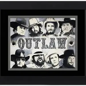 Outlaw Poster , Country music Legend Home Decor UNFRAMED Decoration