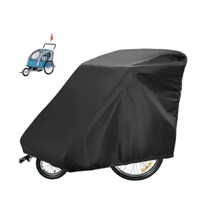 1pc Bicycle Trailer Cover, Bike Trailer Storage Cover, Pet Bike Trailer Cover, Fits Most Brands, Outdoor Dust Cover.