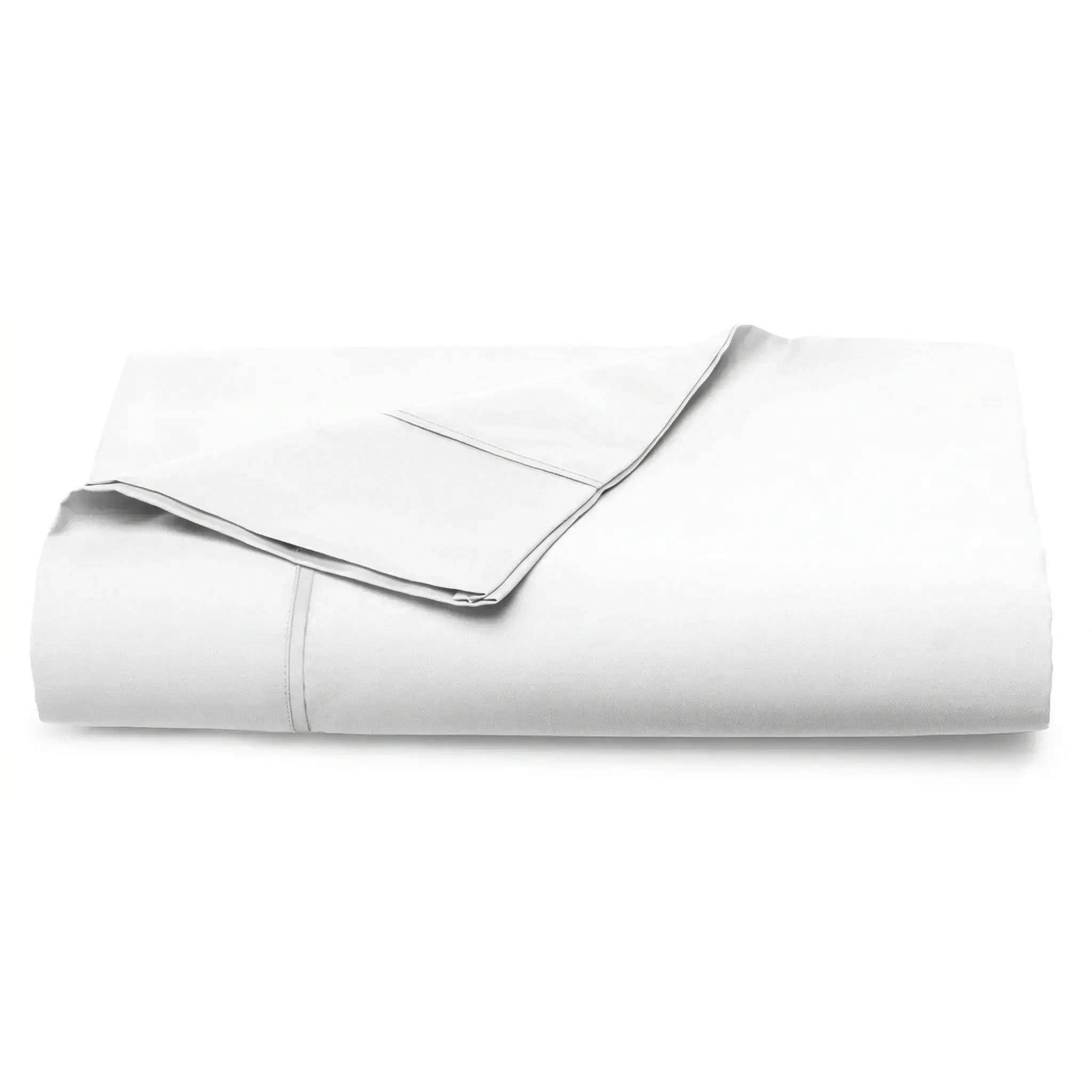 Pizuna 100% Cotton Flat Sheets Only, Hotel Quality, Smooth Sateen, Soft Texture, Breathable, Durable Bedding Linen