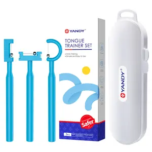 Tongue Trainer Set 3pc – Speech & Oral Motor Exercise Tool for Stuttering, Articulation Therapy – Food-Grade PP+Steel