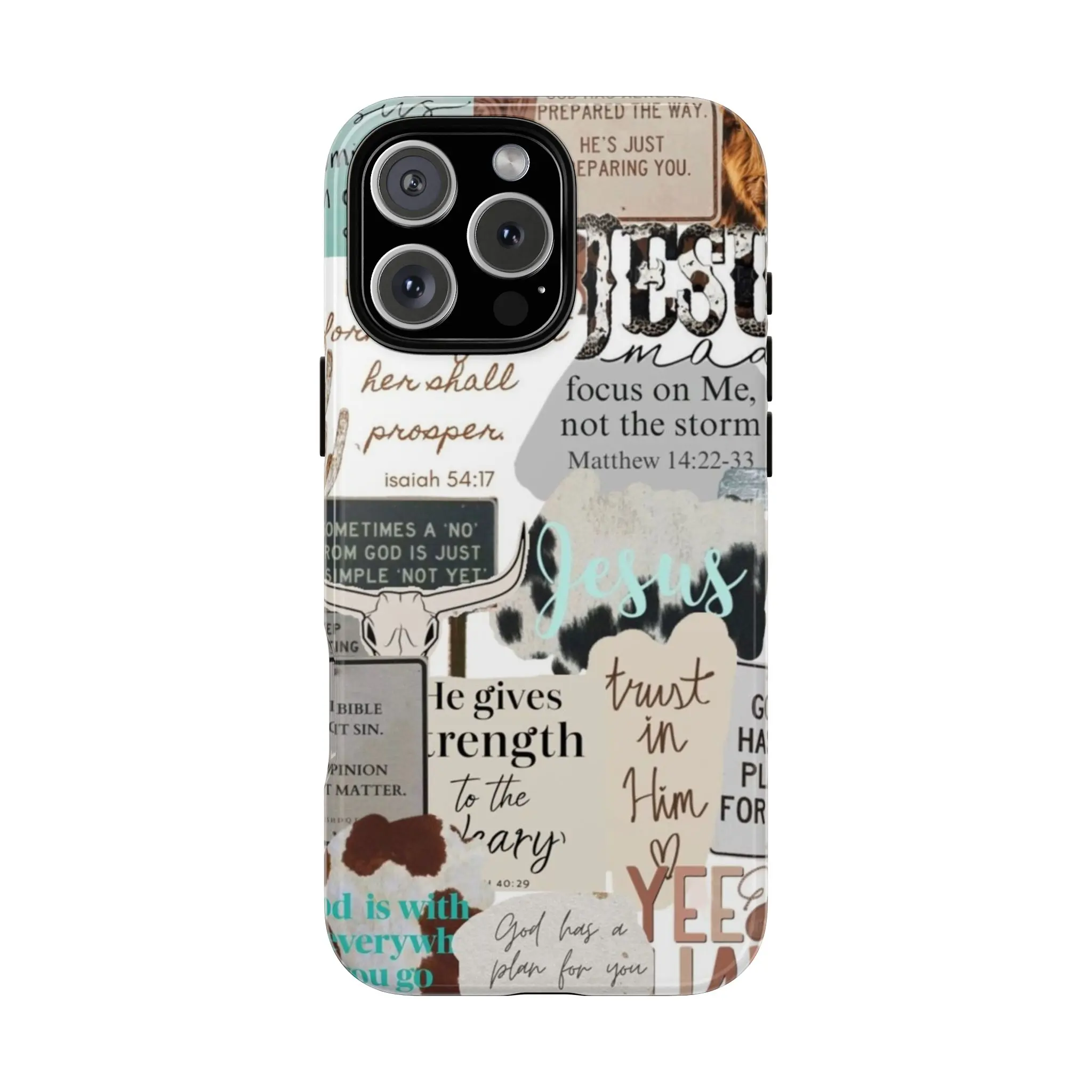 Faith Over Fear Phone Case – Bible Verse Aesthetic - Phone Case For For Samsung S25 24 23 iPhone 17 16 iphone 15 pro max case 14, iphone 13 cases, 12, 11 Shockproof Cellphone Protection Smartphone Casing Screen Protector Cover, Christmas Gift