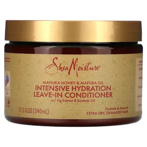 SheaMoisture Intensive Hydration Leave-In Conditioner, Manuka Honey & Mafura Oil, Extra Dry, Damaged Hair, 11.5 fl oz (340 ml)