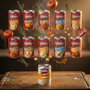 Campbell's Chunky Soup Variety Pack – Chicken Corn Chowder, Savory Pot Roast, Chili Mac, Split Pea Ham, Chicken Dumplings, Roast Beef, White Bean Chicken Chili, Potato Steak Cheese & More
