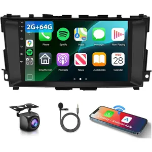 2G+64G Car Radio Stereo for Nissan Altima 2013-2018 with Wireless CarPlay Android Auto, 9 Inch Android 15 Touch Screen Head Unit, HiFi Audio GPS Navigation WiFi Bluetooth SWC HD Backup Camera