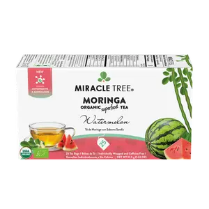 Organic Moringa Tea - Watermelon - Caffeine-Free Herbal Tea