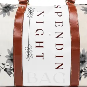 Spending-the-Night Weekender bag, Duffle Bag, Gym Bag, Overnight Bag