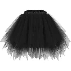 Women's Tutu Skirt 2025 50s Vintage Ballet Bubble Dance Skirts for Cosplay Party