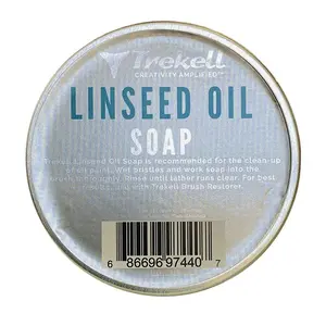 Trekell Linseed Oil Soap - Premium 3oz Cleaner for Oil Paint Brushes