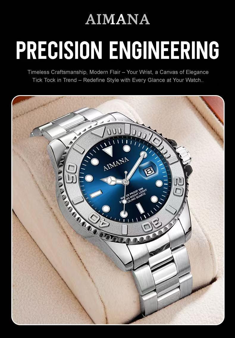 Men's business fashion quartz watch,waterproof,luminous date display,round dial,business formal watch,fashionable and versatile luxury gift watch,Perfect Gift for Birthday or Party(Randomly give away an elegant, exquisite, and stylish women's watch) Men's business fashion quartz watch,waterproof,luminous date display,round dial,business formal watch,fashionable and versatile luxury gift watch,Perfect Gift for Birthday or Party(Randomly give away an elegant, exquisite, and stylish women's watch)