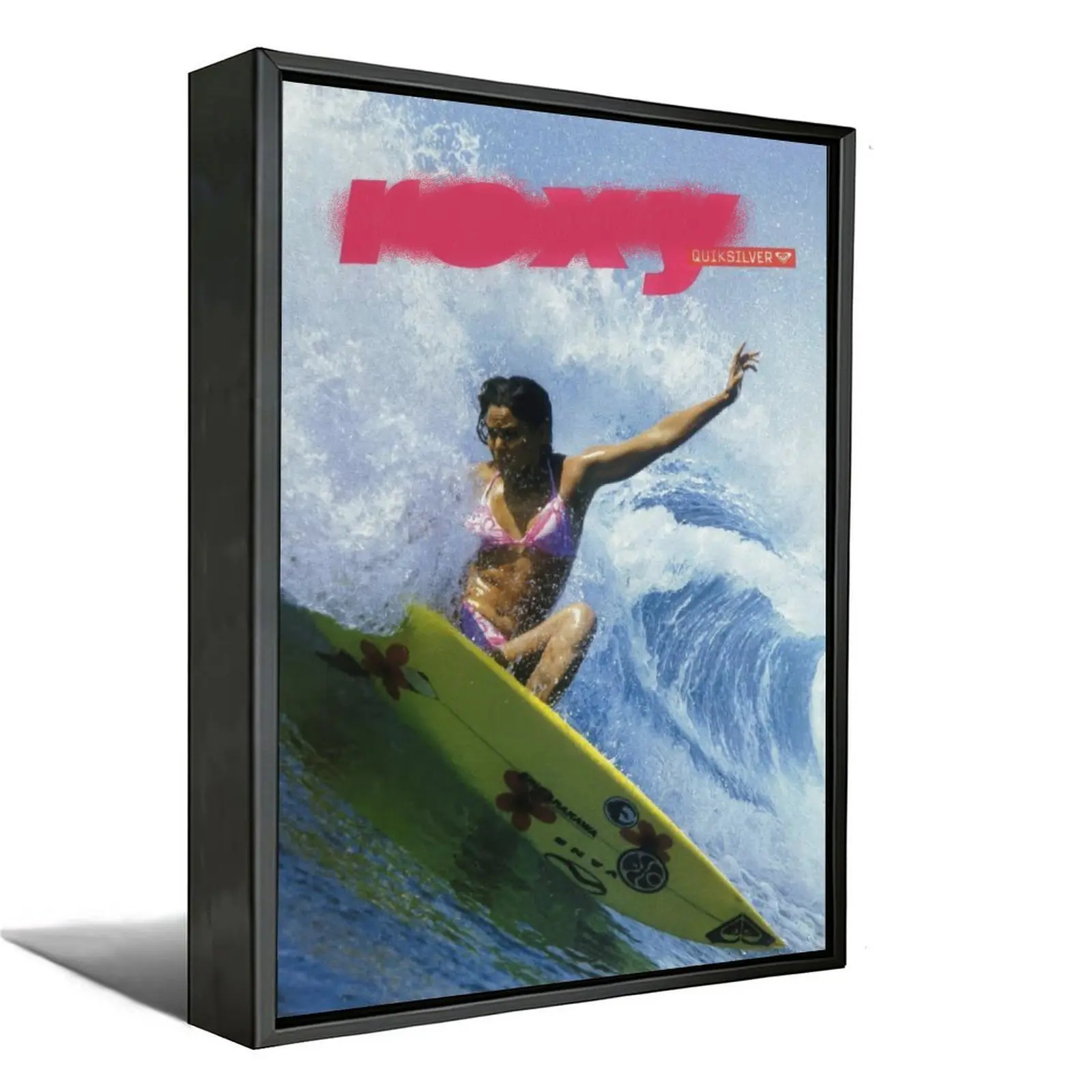 70s 90s Retro Ocean Surf Artwork Print, Aesthetic Summer Beach Canvas Poster, Cool Room Decor Gift for Girls