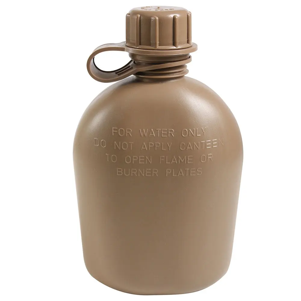 1 Qt. G.I.  Plastic Rugged Canteen Bottle Reusable