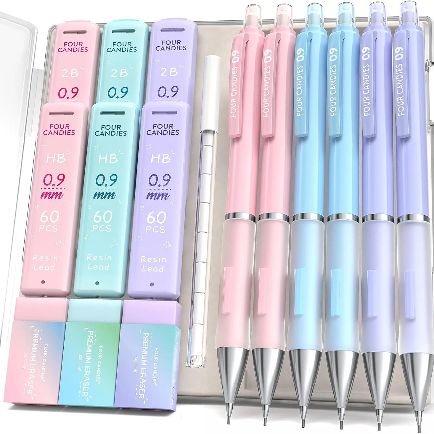 6PCS Mechanical Pencil 0.9MM