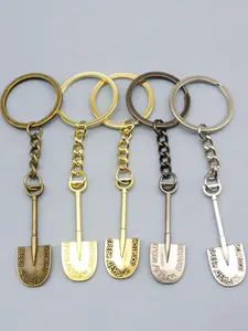 Mini Shovel Design Keychain, Stainless Steel Keychain, Multifunctional Chain Pendant for DIY Crafts and Gifts, Keychains for Bags