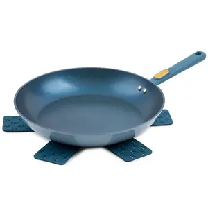Granite Collection 12.5" Fry Pan Non-Stick Blue - Cookware