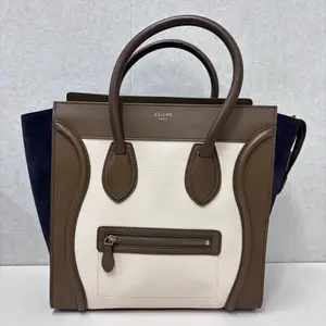 Pre-owned Celine leather Shoulder Bags Luggage Micro Tote Bag 22105230