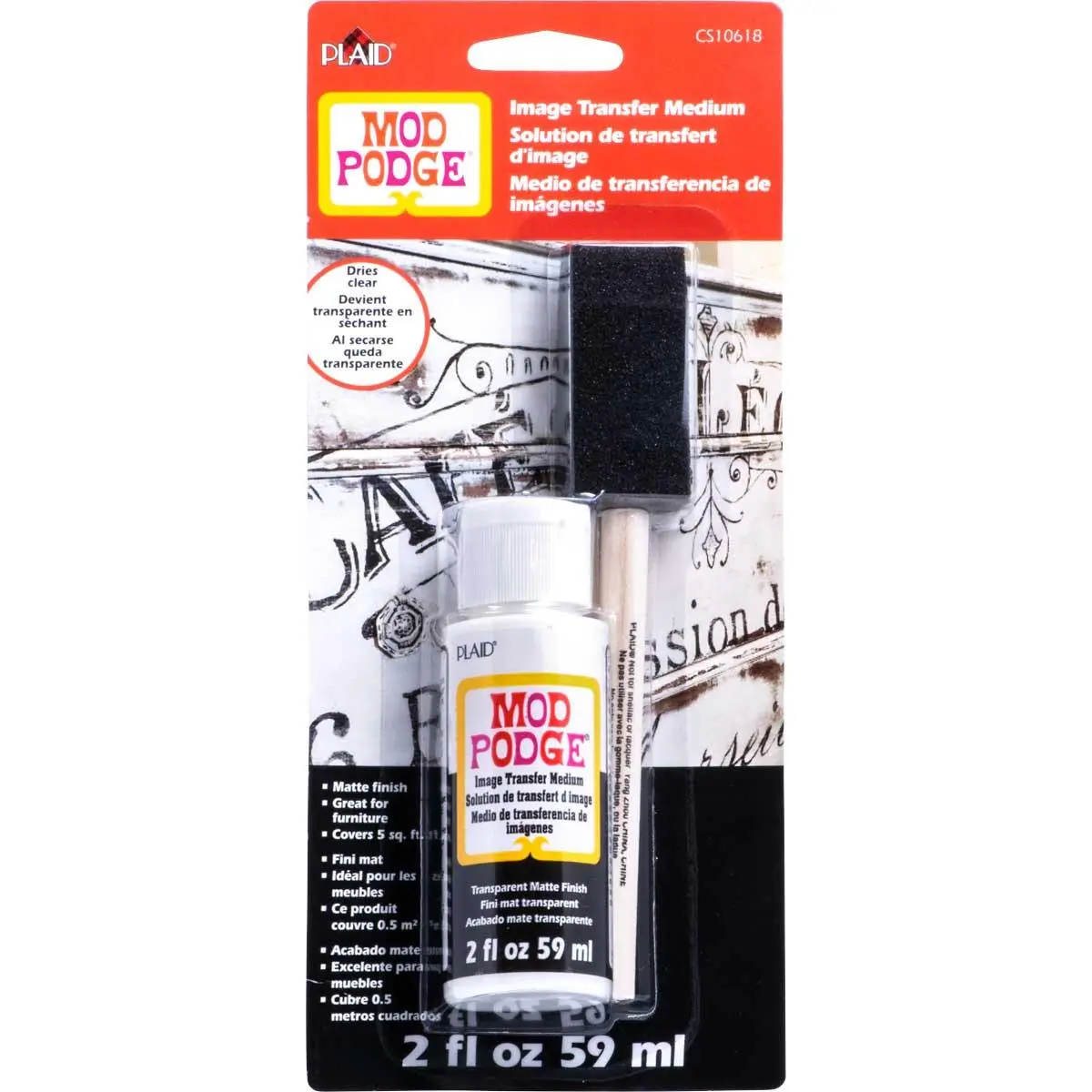 Mod Podge ® Image Transfer Medium Clear with Brush, 2 oz. - CS10618