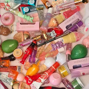 Lip Gloss & Lip Balm Lippie Mixed Bag - 5/10/20 Products, Lip Makeup Sets - Glossy, Lipstick Cosmetic Moisturizer.