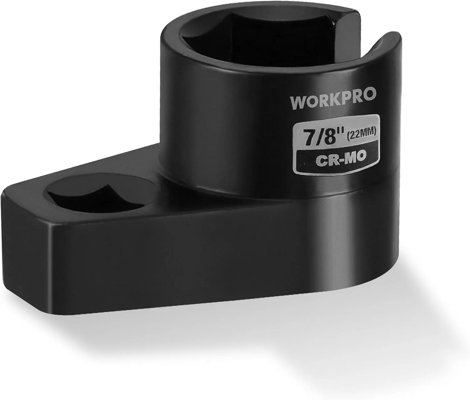 #toolupgrade WORKPRO O2 Oxygen Sensor Socket 3/8” Drive x 7/8” 22mm, Offset Oxygen Sensor Removal Tool Wrench, 6-Point O2 Sensor Tool with Wire Gate