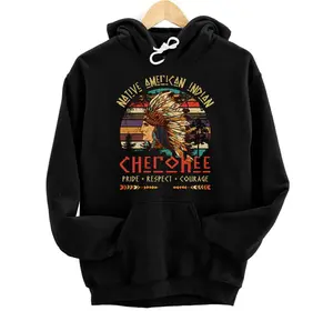 Cherokee Native American Indian Pride Indigenous Tribe Pullover Hoodie