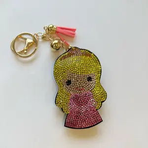 LGS Charms - Friends - Rhinestone Keychain for Zippy Bag Fashion Accessory with Tassel
