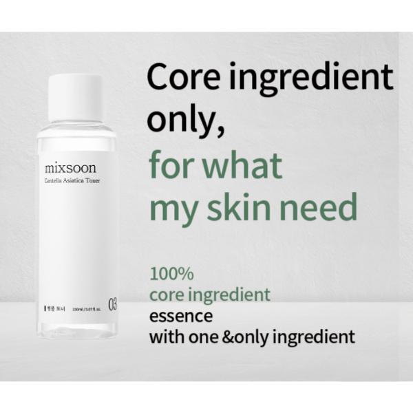 [mixsoon] Centella Asiatica Toner Duo (5.07 fl.oz / 150ml x 2) Calming Repair for Sensitive Skin Korean Skin Care Vegan