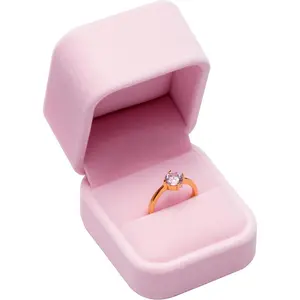 Single Ring Box Case Holder for Engagement Proposal Birthday Wedding, Ring Box  Packaging Box ()