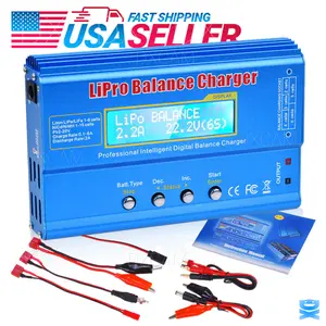80W Fast Digital Balance Charger For iMAX B6 AC LCD RC LiPo LiFe NiCD Battery
