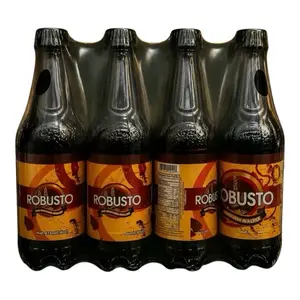 GENERIC Robusto Energy Drink - 12-Pack, 16 FL oz Sugar-Caramel Flavored Haitian Beverage with Vitamins
