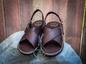 Air Brown Huarache de Piel Cruzado