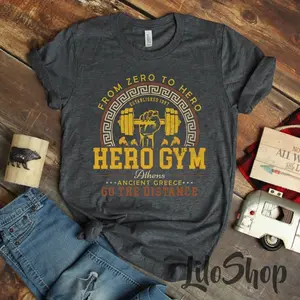 Hercules Hero Gym Shirt, Go The Distance, Epcot Magic Kingdom Family Tee, Muscular Gym Dad, Hercules Shirt, Long Sleeve, Shirt For Dad
