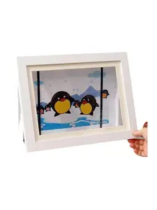 Foldable Magnetic Art Frame, Front Opening Interactive Photo Frame, Replaceable Core, Practical Design, Family Fun, Creative Display
