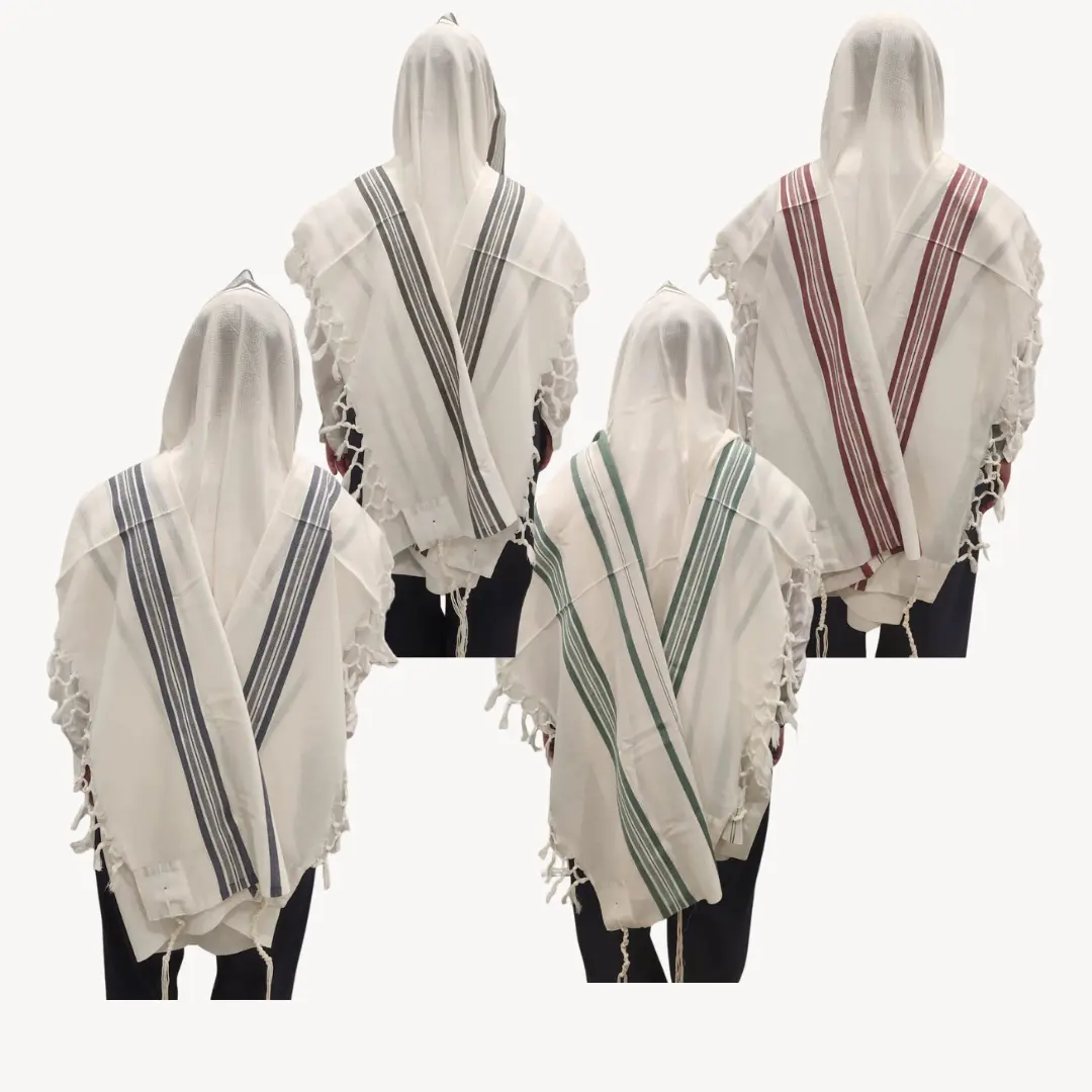 Tallit Gadol Wool Kosher Prayer Halel Mofet Sephardic Tying - TikTok Shop