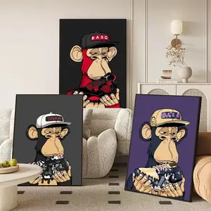 PIKPAKA B-Bored ApeS Graffiti Style Street Art Poster HD Waterproof Art Poster for Home, Bar & Café Decor | Fade-Resistant, Non-Sticky, Vibrant DIY Wall Print | Perfect Decorative Poster for Office & Living Room