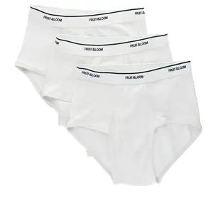 Fruit of the Loom Men's White Briefs (3 Pack)