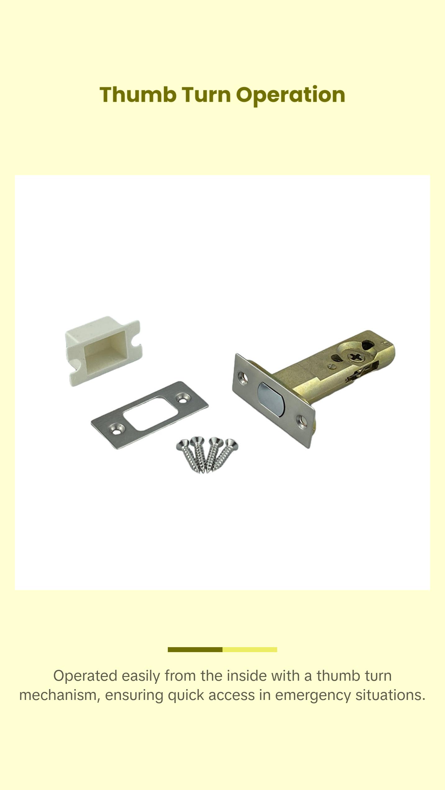 ECS HARDWARE - Commercial Privacy Indicator Deadbolt – 26D – Satin ...