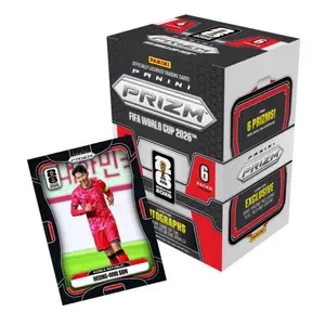 Panini Prizm FIFA World Cup 2026 Sealed Red Soccer Trading Card Box, 24-Card Count