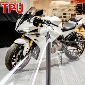 7.5Mil Motorcycle Paint TPU PPF, Transparent Scratch Resistant Body Protection And Door Edge Strip Wrapping, Invisible Protective Film, Suitable For Cars, Motorcycles, And Furniture