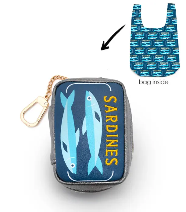 Living Royal Sardine 2-in-1 Bag Charm + Shopper Bag