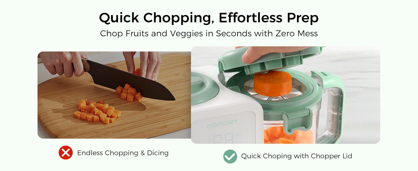 Momcozy AutoMeal Baby Food Maker – One-Step Auto Steam & Blend Food Processor, 15oz Large Cup & 6-Blade Design, Self-Cleaning, Auto 3-Stage Texture Settings for Effortless Homemade Baby Puree Momcozy AutoMeal Baby Food Maker – One-Step Auto Steam & Blend Food Processor, 15oz Large Cup & 6-Blade Design, Self-Cleaning, Auto 3-Stage Texture Settings for Effortless Homemade Baby Puree