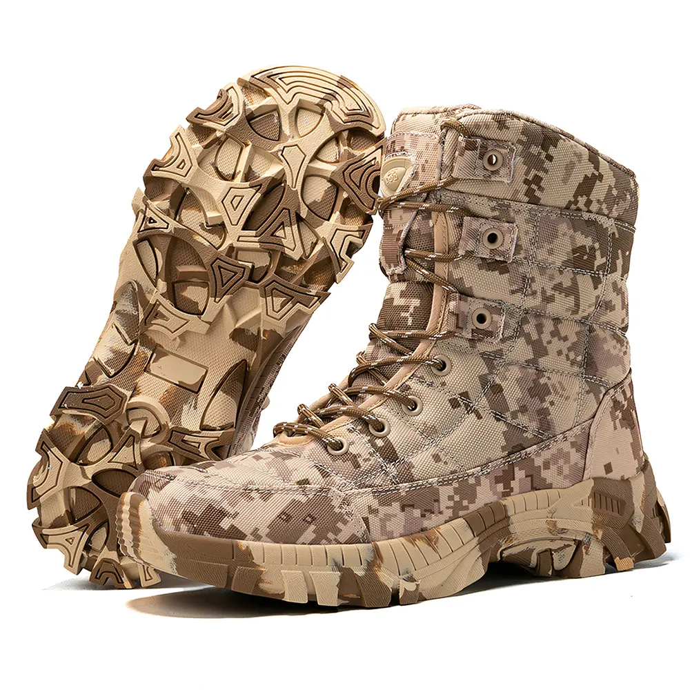 Indestructible Men Work Safety Boots Outdoor Military Boots Anti-smash Anti-puncture Industrial Shoes Men Boots Desert Boots